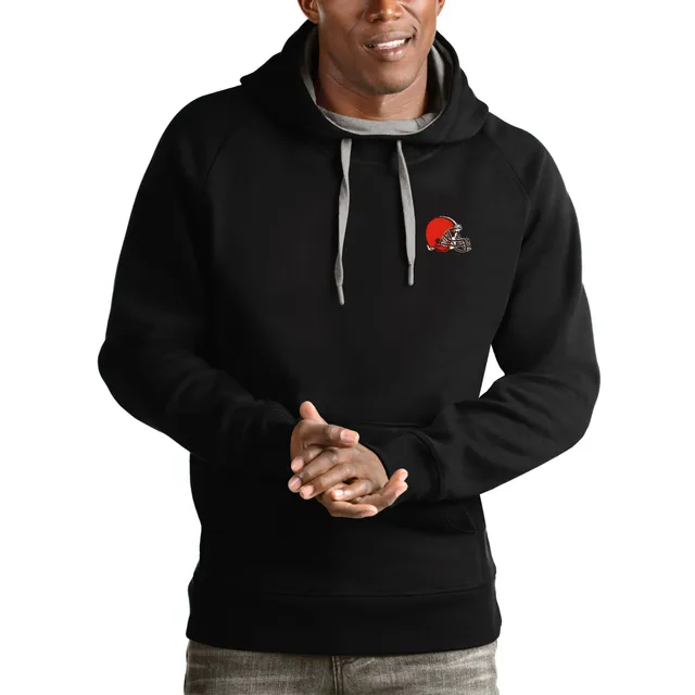 Women's Antigua Heathered Gray Cincinnati Bengals Victory Pullover Hoodie