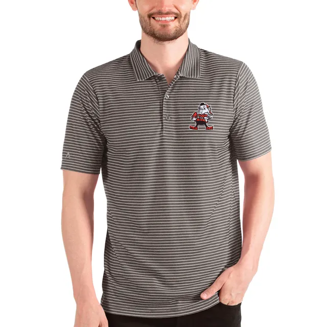 Men's Antigua White Atlanta Braves Esteem Polo