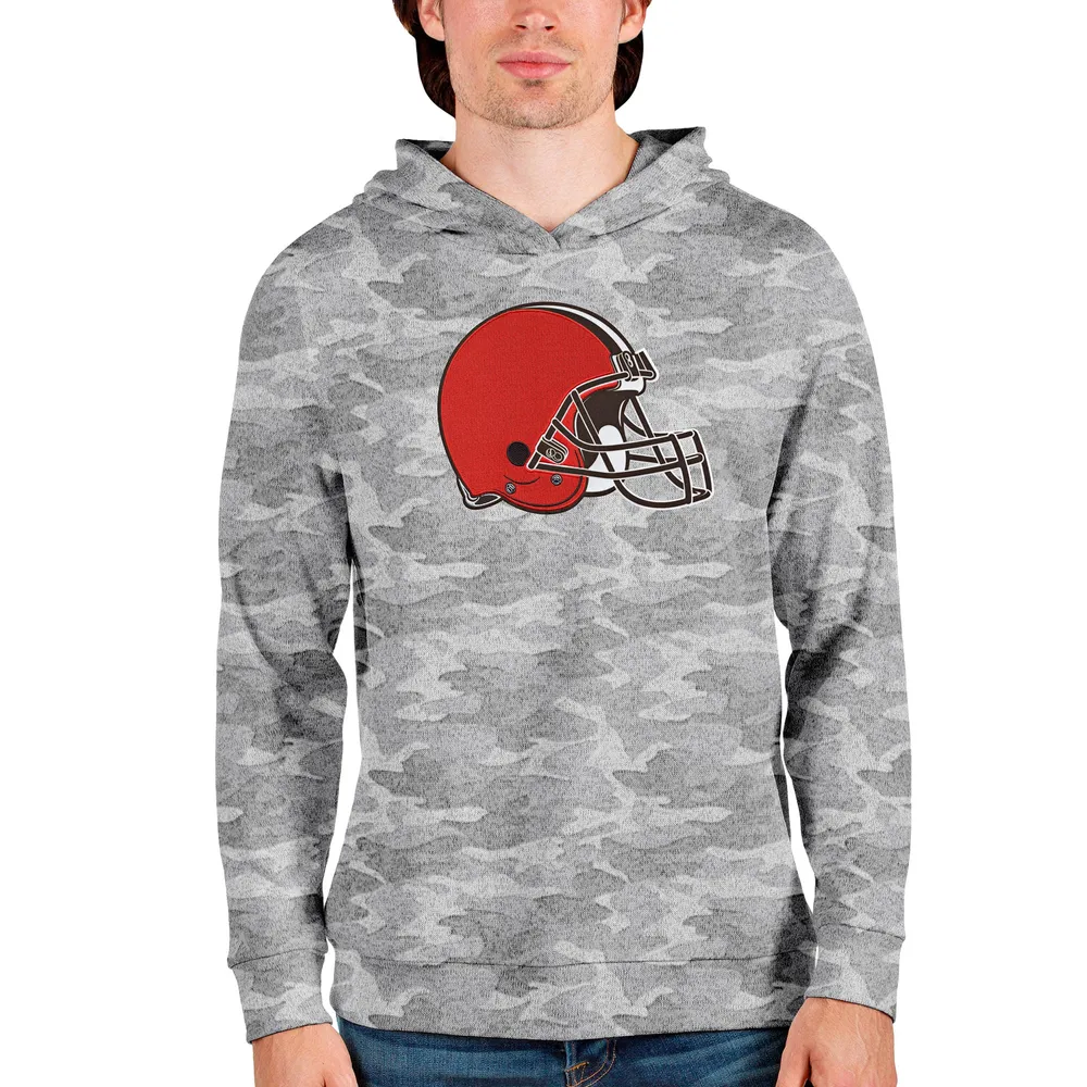 Cleveland Browns New Era Big & Tall NFL Pullover Hoodie - Brown