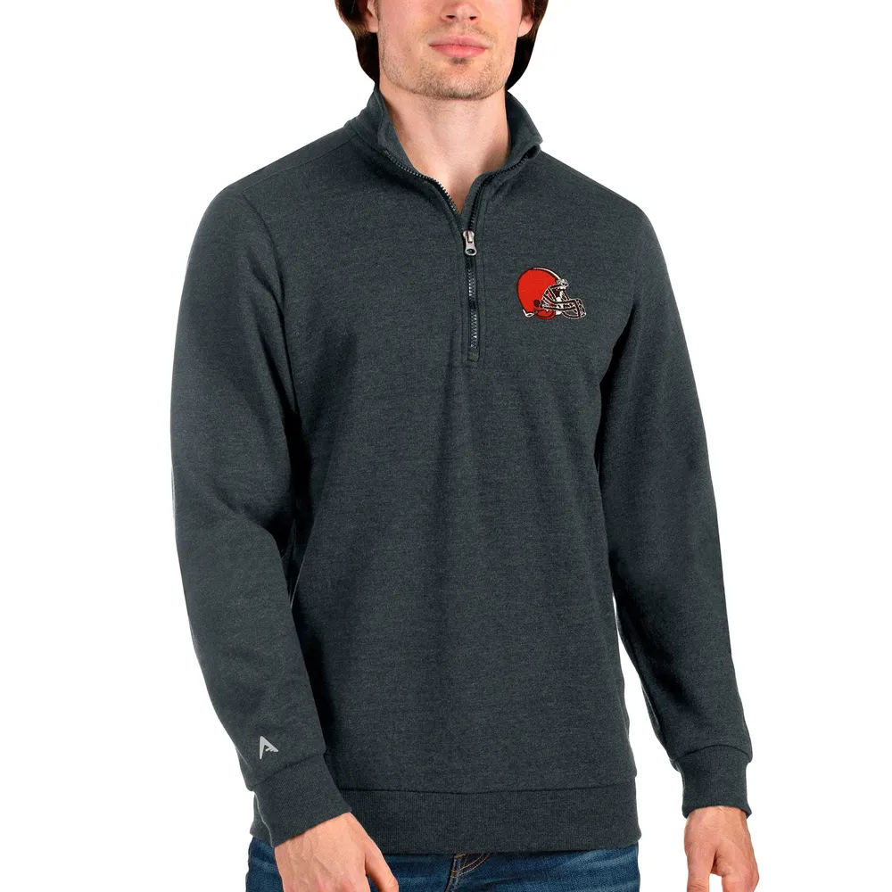 Men's Cleveland Browns Tommy Hilfiger Brown Ronald Crew Sweatshirt