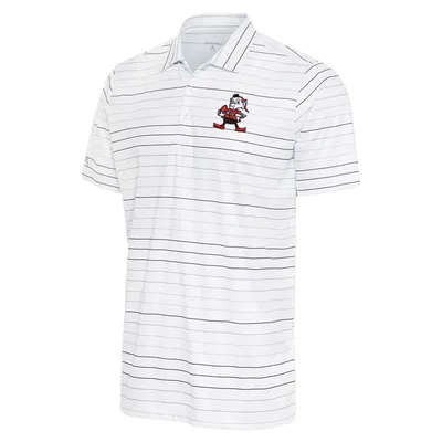 Lids Cleveland Browns Antigua Metallic Logo Tribute Polo - White