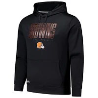 Sweat à capuche authentique noir Cleveland Browns Combine pour homme