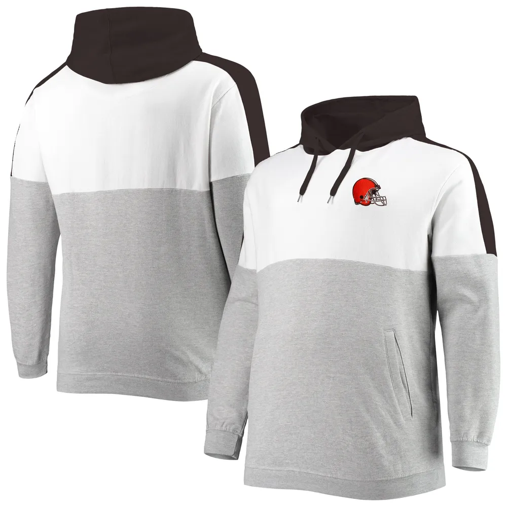 Starter Men's Brown Cleveland Browns Draft Fleece Raglan Pullover Hoodie