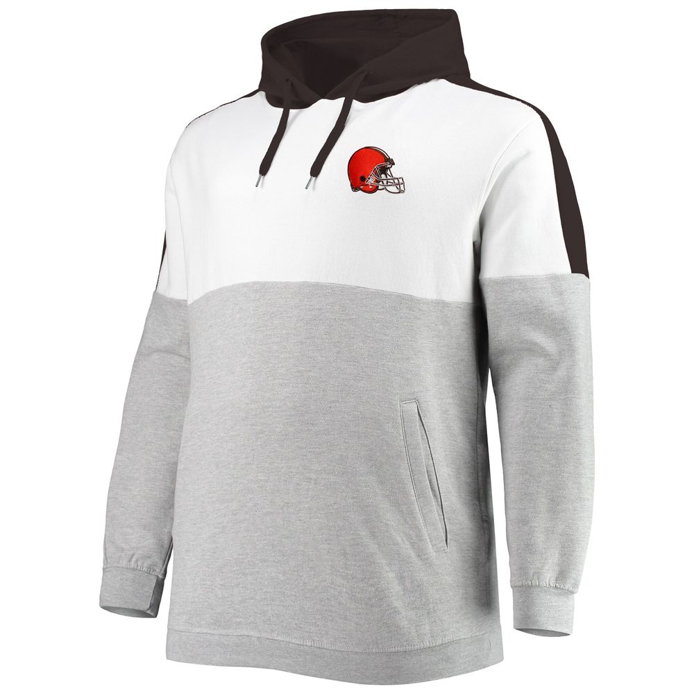 Lids Cleveland Browns Big & Tall Logo Pullover Hoodie - Charcoal