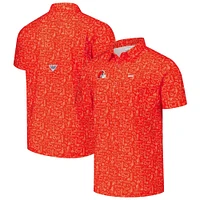 Chemise boutonnée Omni-Wick Super Slack Tide pour homme Columbia PFG Orange Cleveland Browns