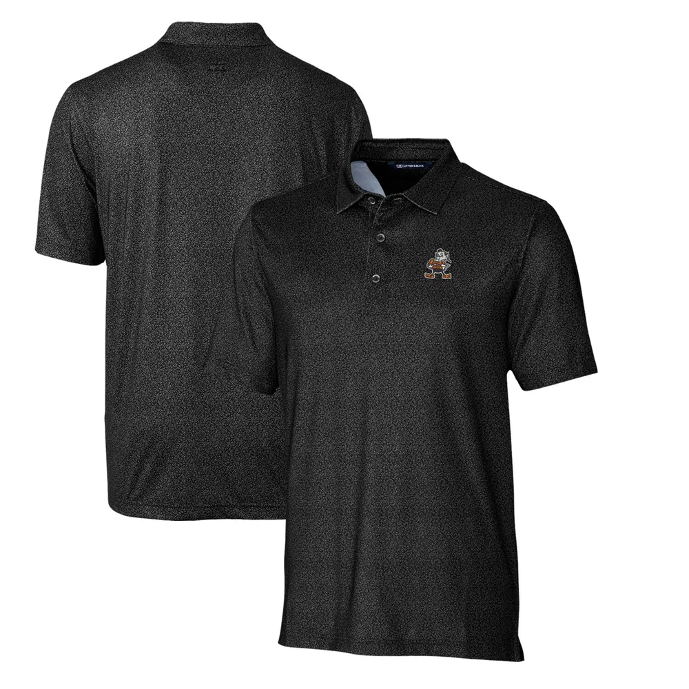 Lids Cleveland Browns Cutter & Buck Micro Floral Stretch Polo