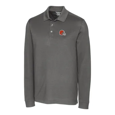 Lids Cleveland Browns Cutter & Buck Big Tall Fusion Polo - Gray