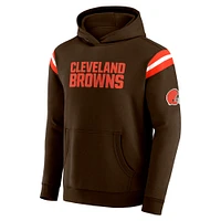 Men's Darius Rucker Collection by Fanatics Brown Cleveland Browns Football Washed Pullover Hoodie