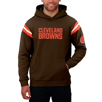 Men's Darius Rucker Collection by Fanatics Brown Cleveland Browns Football Washed Pullover Hoodie