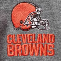 Men's Dunbrooke Charcoal Cleveland Browns Shag Tri-Blend Full-Zip Raglan Hoodie