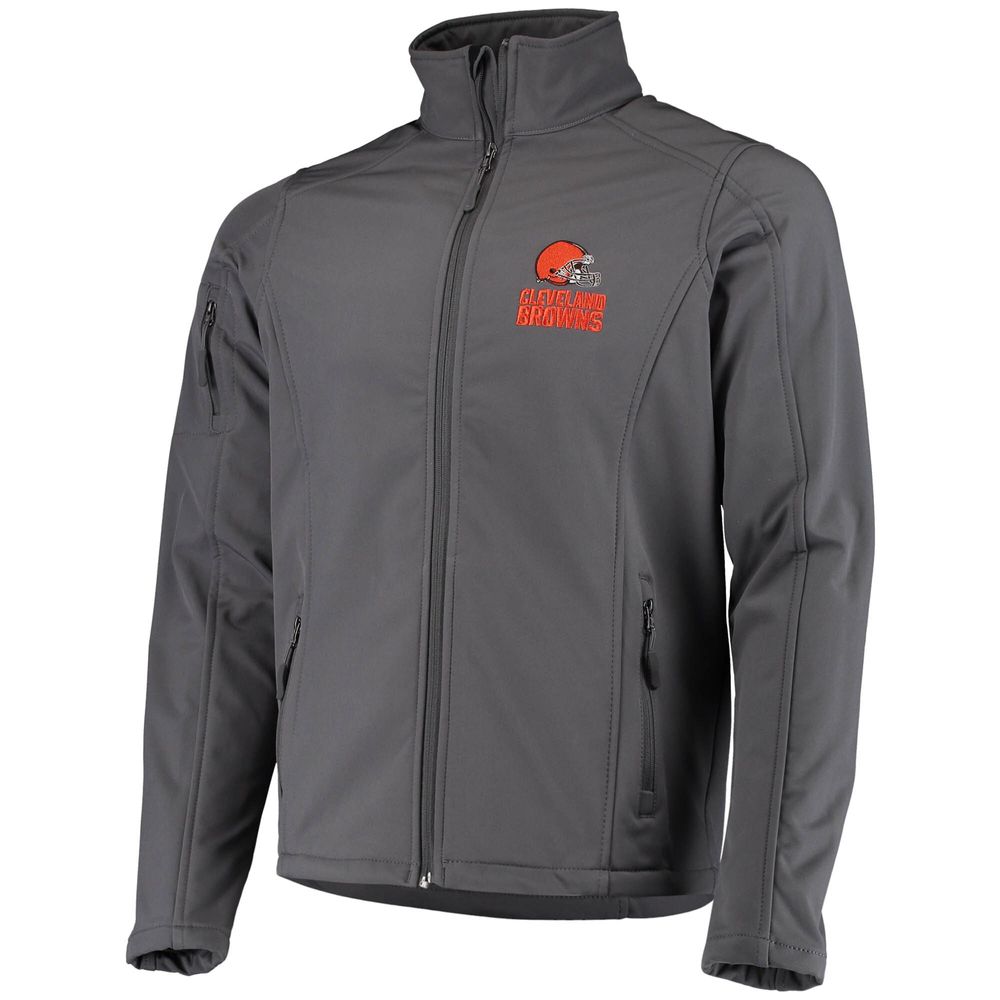 Men's Dunbrooke Charcoal Cleveland Browns Sonoma Softshell Full-Zip Jacket