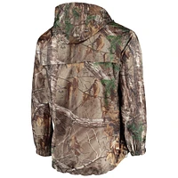 Dunbrooke Realtree Camo Cleveland Browns Circle Sportsman Veste imperméable compressible entièrement zippée pour hommes