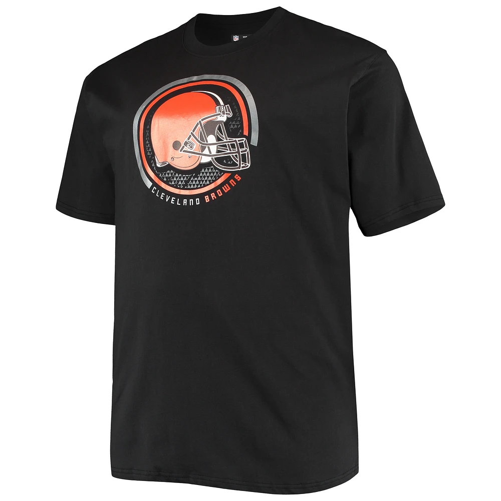 T-shirt noir Fanatics Cleveland Browns Big & Tall Color Pop pour hommes