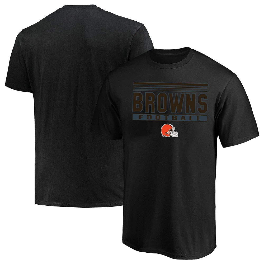 T-shirt pop noir Big & Tall Fanatics pour hommes des Cleveland Browns