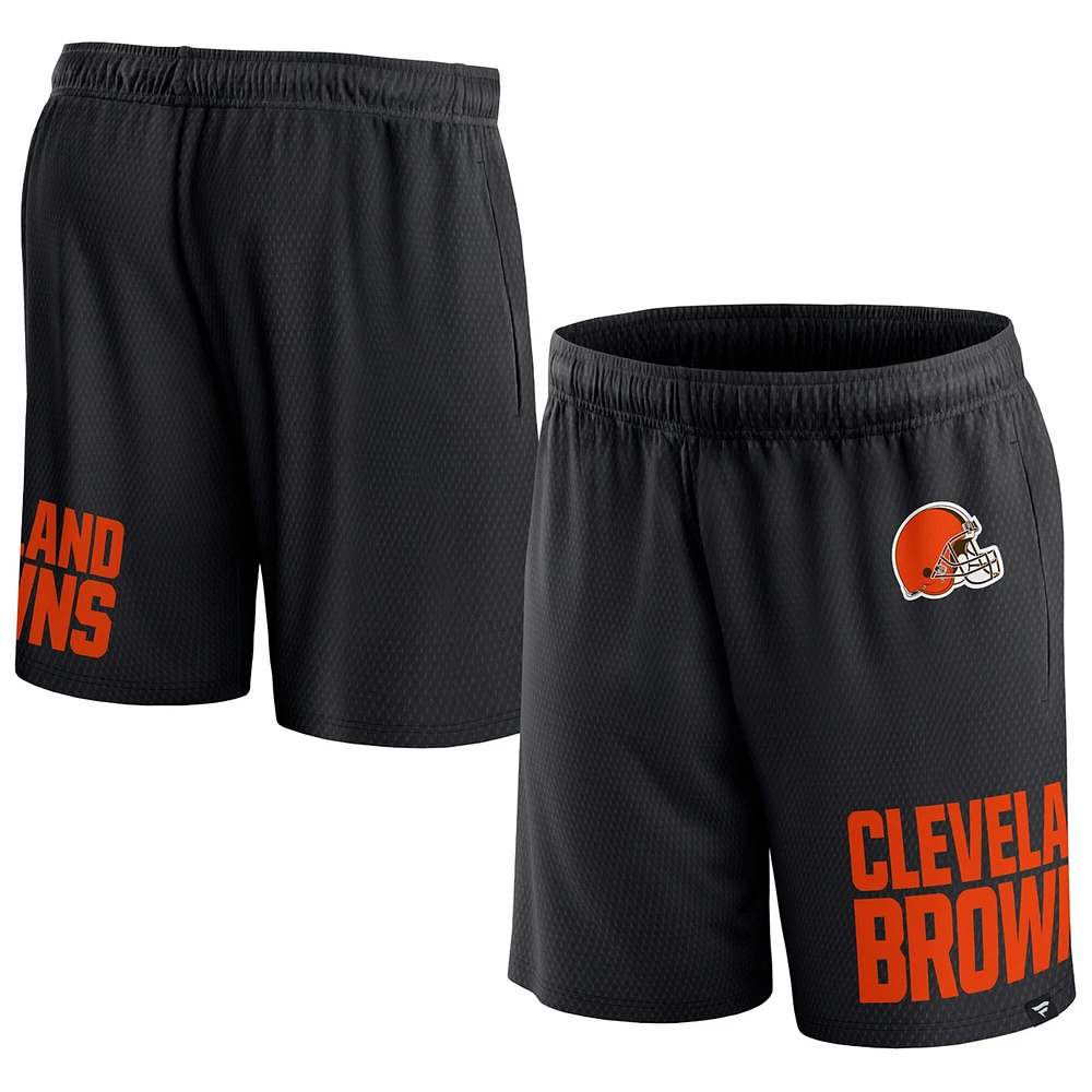 Fanatics pour hommes noirs Cleveland Browns Clincher - Short