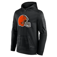 Men's Fanatics Black Cleveland Browns On The Ball Pullover Hoodie