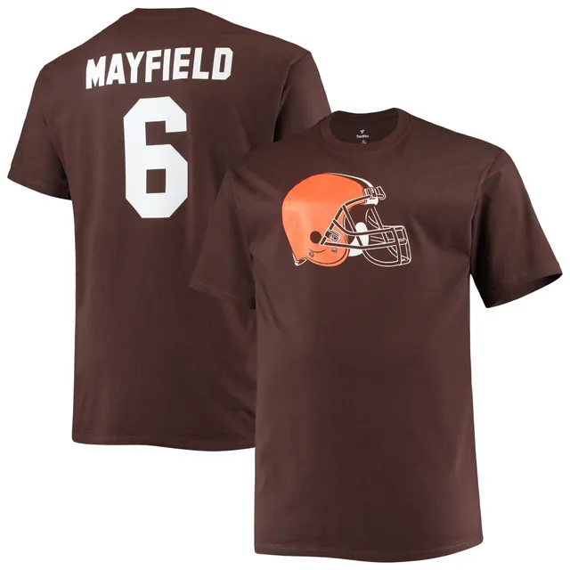 Women's Cleveland Browns Baker Mayfield Nike Brown Name & Number T-Shirt