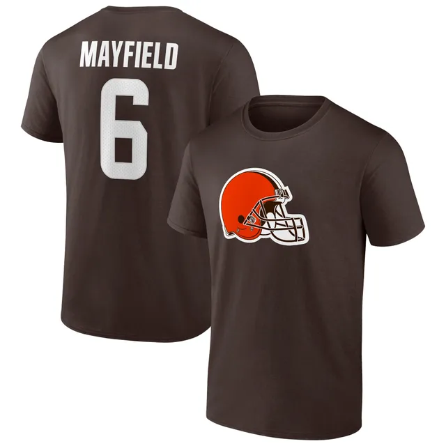 NIKE Men'S Baker Mayfield White Cleveland Browns Name And Number T