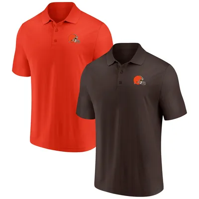Cleveland Browns Fanatics Branded Home and Away 2-Pack Polo Set - Brown/Orange