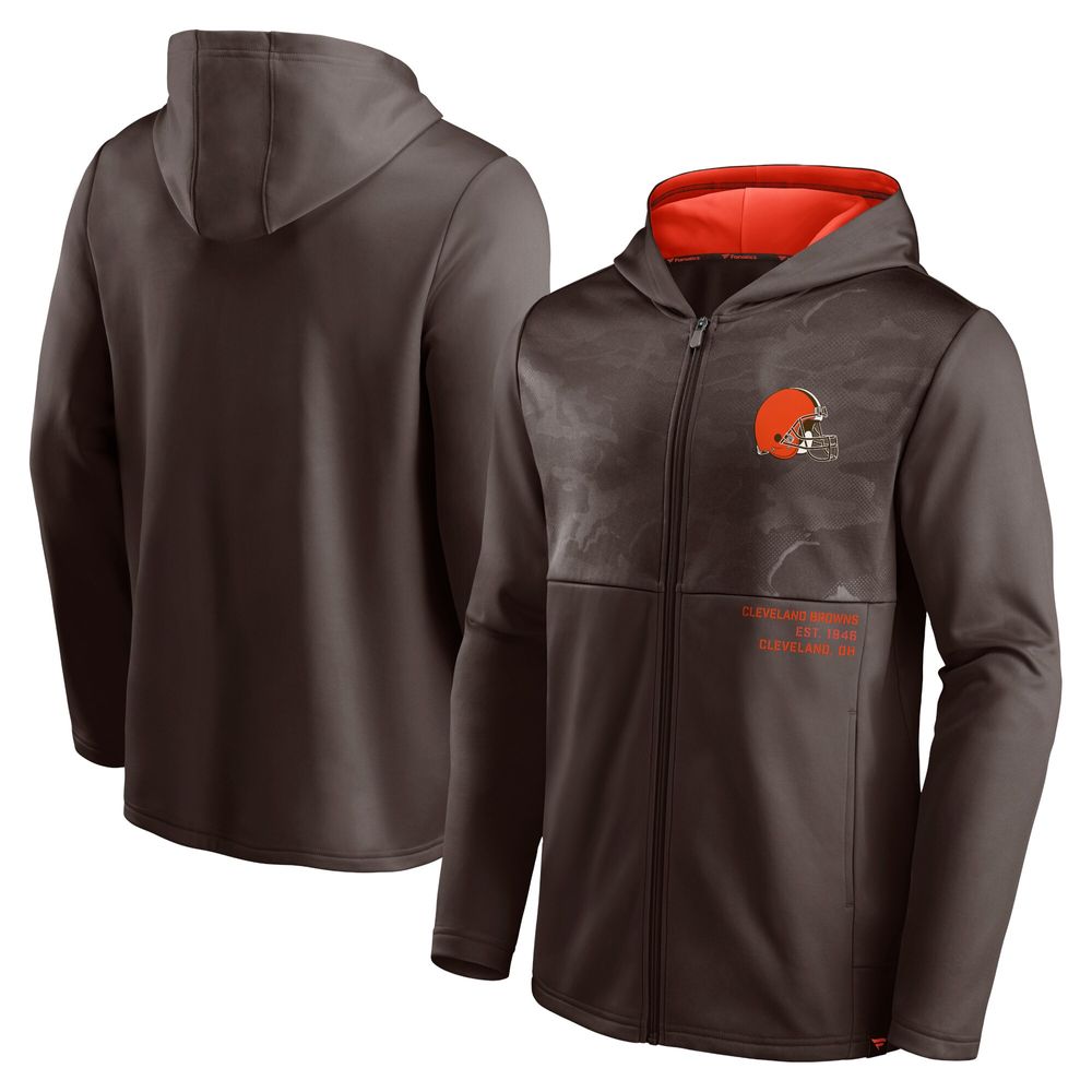 Youth Brown Cleveland Browns Team Fleece Pullover Hoodie 