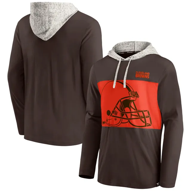 Lids Cleveland Browns Mitchell & Ness Game Day Hoodie T-Shirt - Brown