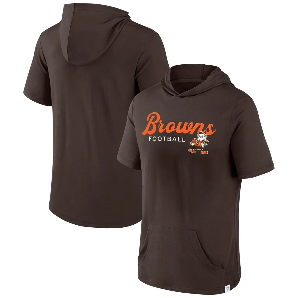 Lids Cleveland Browns Fanatics Branded Offensive Strategy Short Sleeve  Pullover Hoodie - Brown