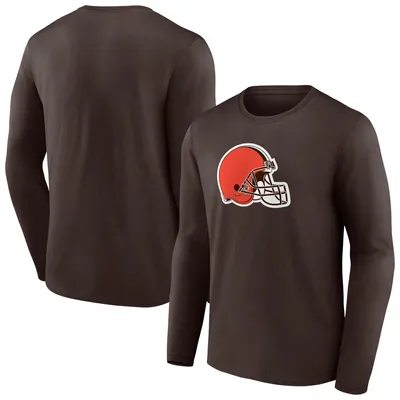 Cleveland Browns Fanatics Branded Primary Team Logo Long Sleeve T-Shirt