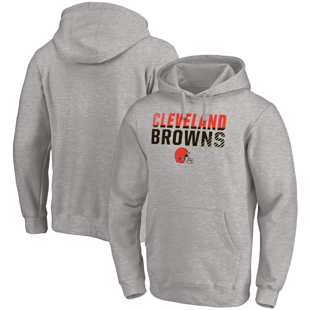 Fanatics Branded Men's Fanatics Branded Heather Gray Cleveland Browns Fade  Out Fitted Pullover Hoodie | Bayshore Shopping Centre