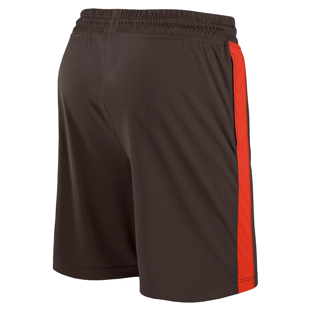 Fanatics pour hommes marron/rouge Cleveland Browns Break It Loose - Shorts