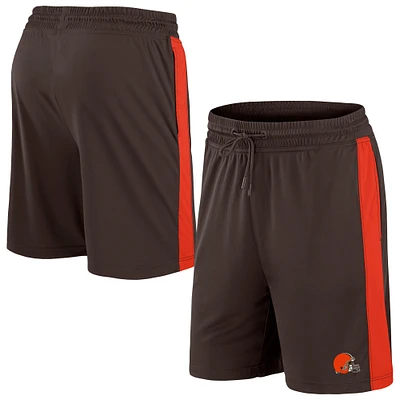 Fanatics pour hommes marron/rouge Cleveland Browns Break It Loose - Shorts