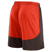 Short de lancement Fanatics marron/rouge pour homme des Cleveland Browns