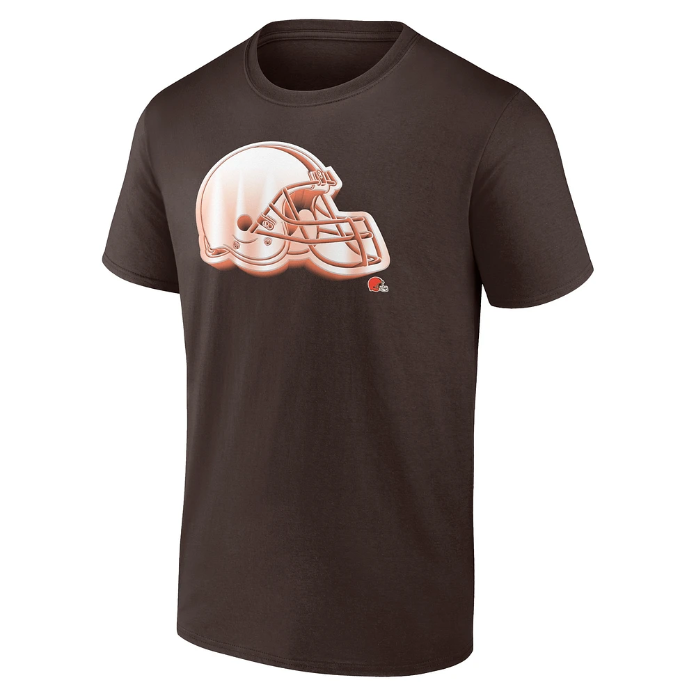 Men's Fanatics Brown Cleveland Browns Chrome Dimension T-Shirt