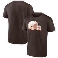 T-shirt marron Fanatics pour hommes Cleveland Browns Chrome Dimension