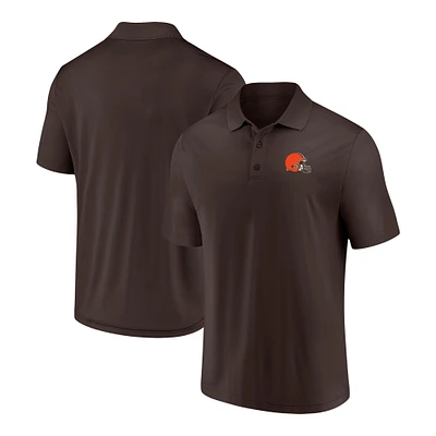 Polo à composants Fanatics pour hommes, Cleveland Browns, marron