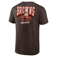 T-shirt Fanatics Brown pour homme Cleveland Browns Never Over