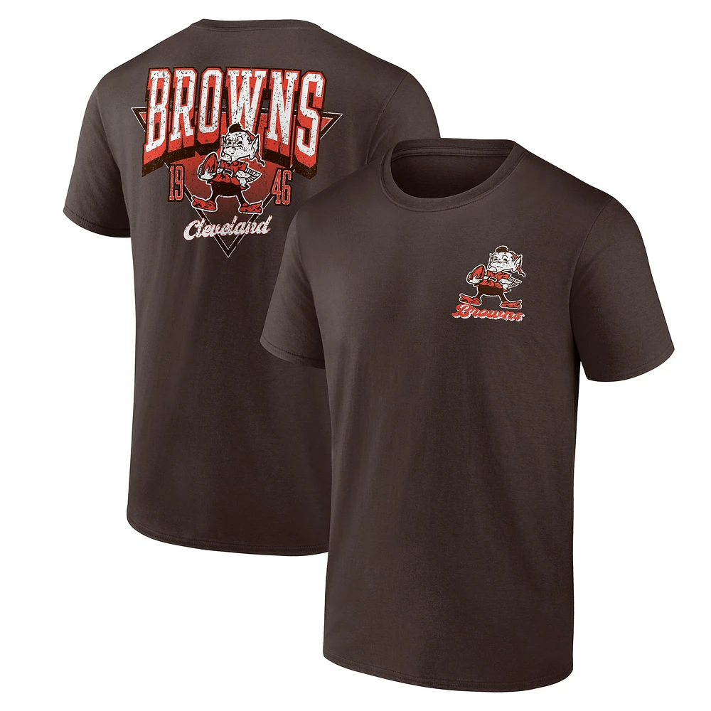 T-shirt Fanatics Brown pour homme Cleveland Browns Never Over