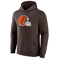 Men's Fanatics Brown Cleveland Browns Primary Logo Pullover Hoodie