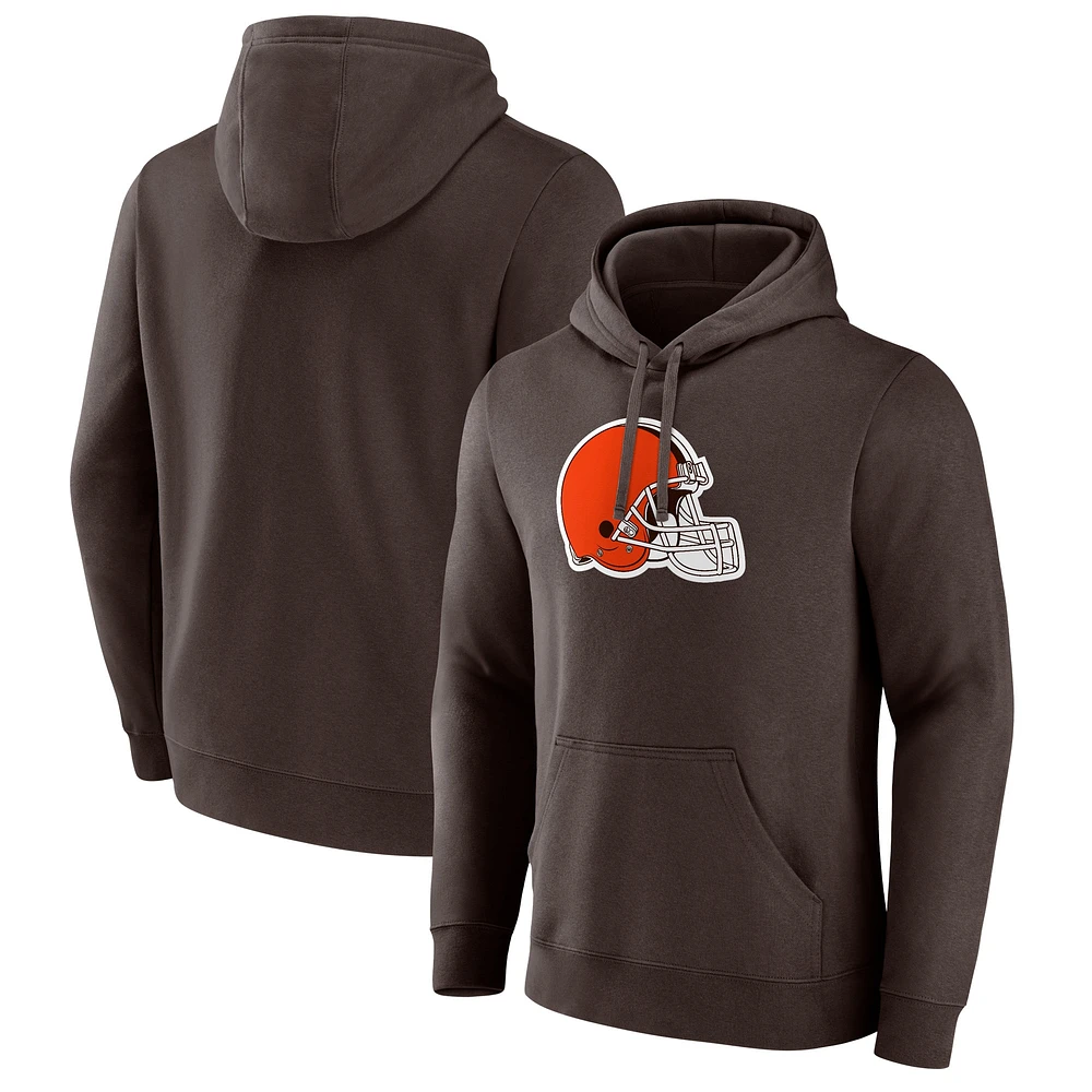 Sweat à capuche avec logo principal des Cleveland Browns Fanatics pour hommes