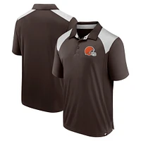 Polo primaire Fanatics marron des Cleveland Browns pour hommes