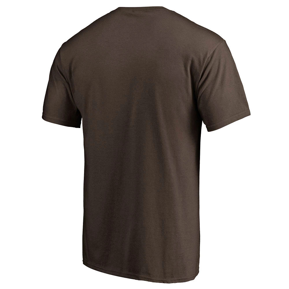 Men's Fanatics Brown Cleveland Browns Victory Arch T-Shirt