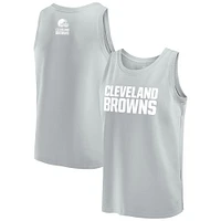 Men's Fanatics Gray Cleveland Browns Elements Tank Top