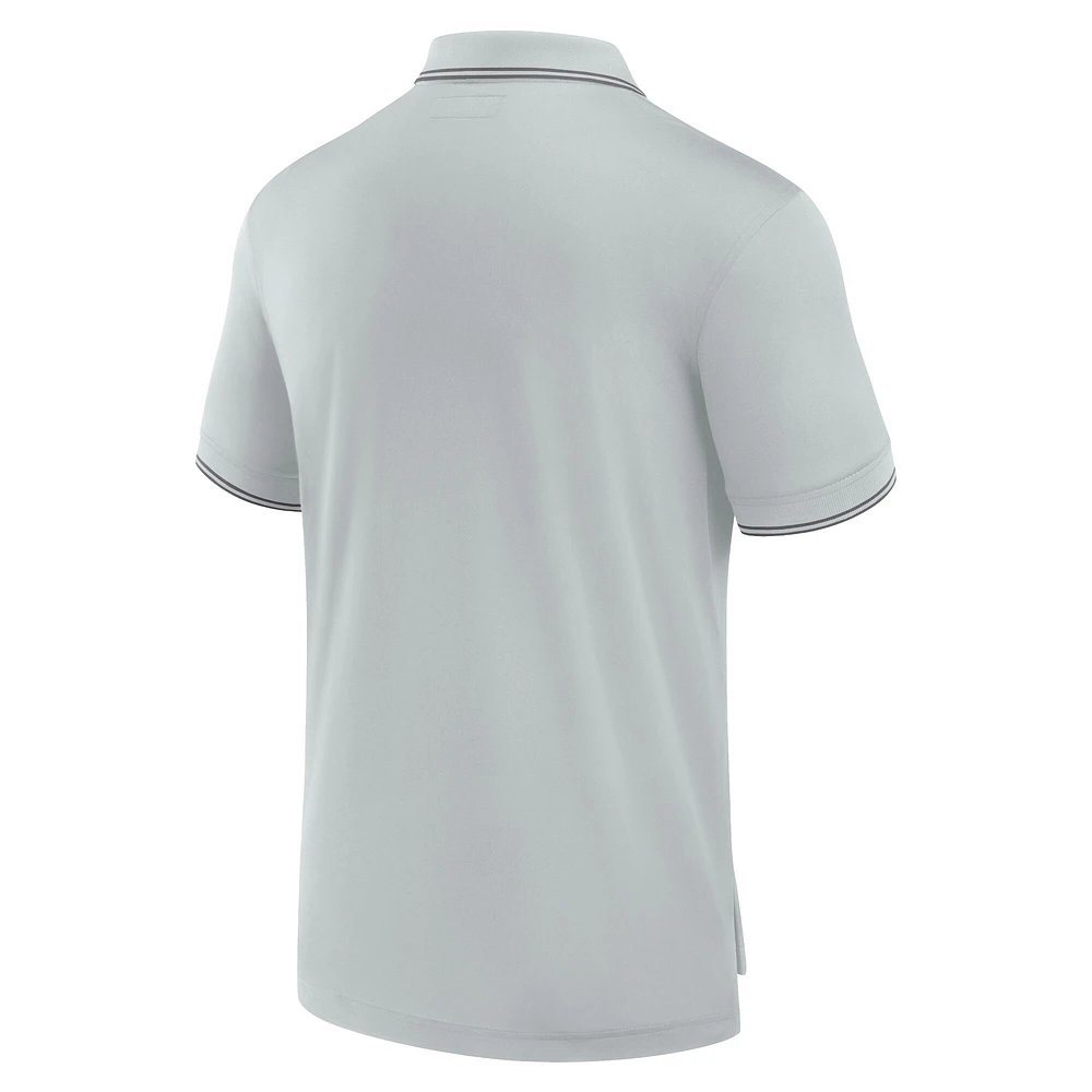 Men's Fanatics Gray Cleveland Browns Front Office Pique Polo