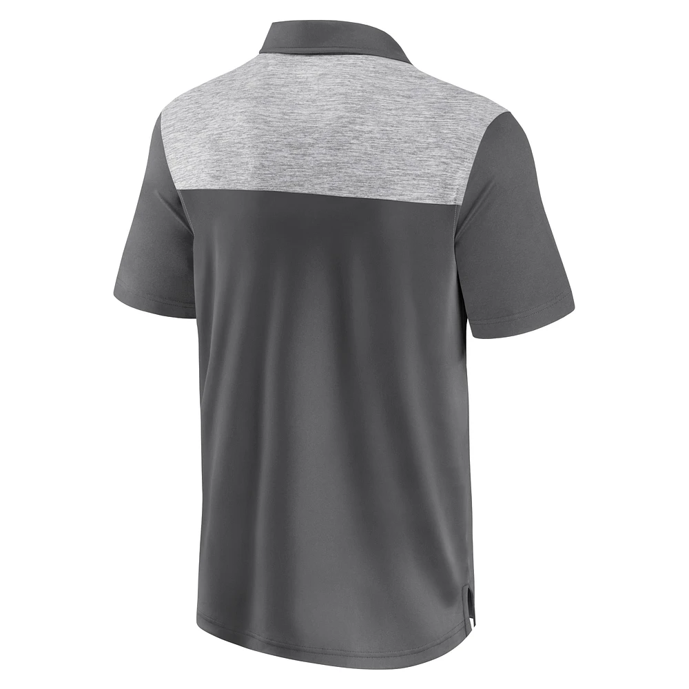 Polo Fanatics gris pour homme Cleveland Browns Long Shot