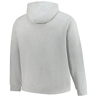 Sweat à capuche Fanatics Heather Gray Cleveland Browns Big & Tall Down the Field pour hommes