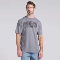 Men's Fanatics  Heather Gray Cleveland Browns Tri-Blend T-Shirt