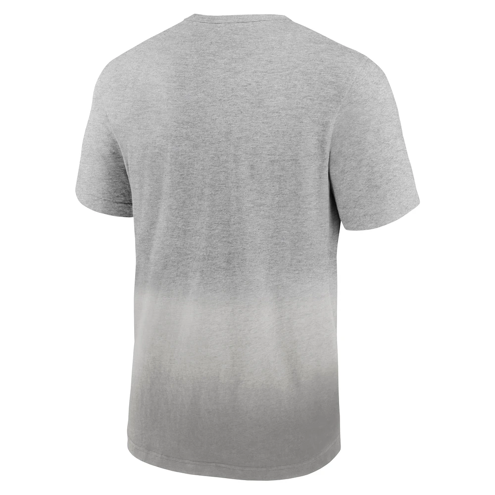 T-shirt Fanatics pour hommes gris chiné/gris Cleveland Browns Team Ombre