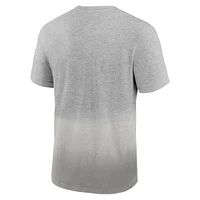 Men's Fanatics Heathered Gray/Gray Cleveland Browns Team Ombre T-Shirt