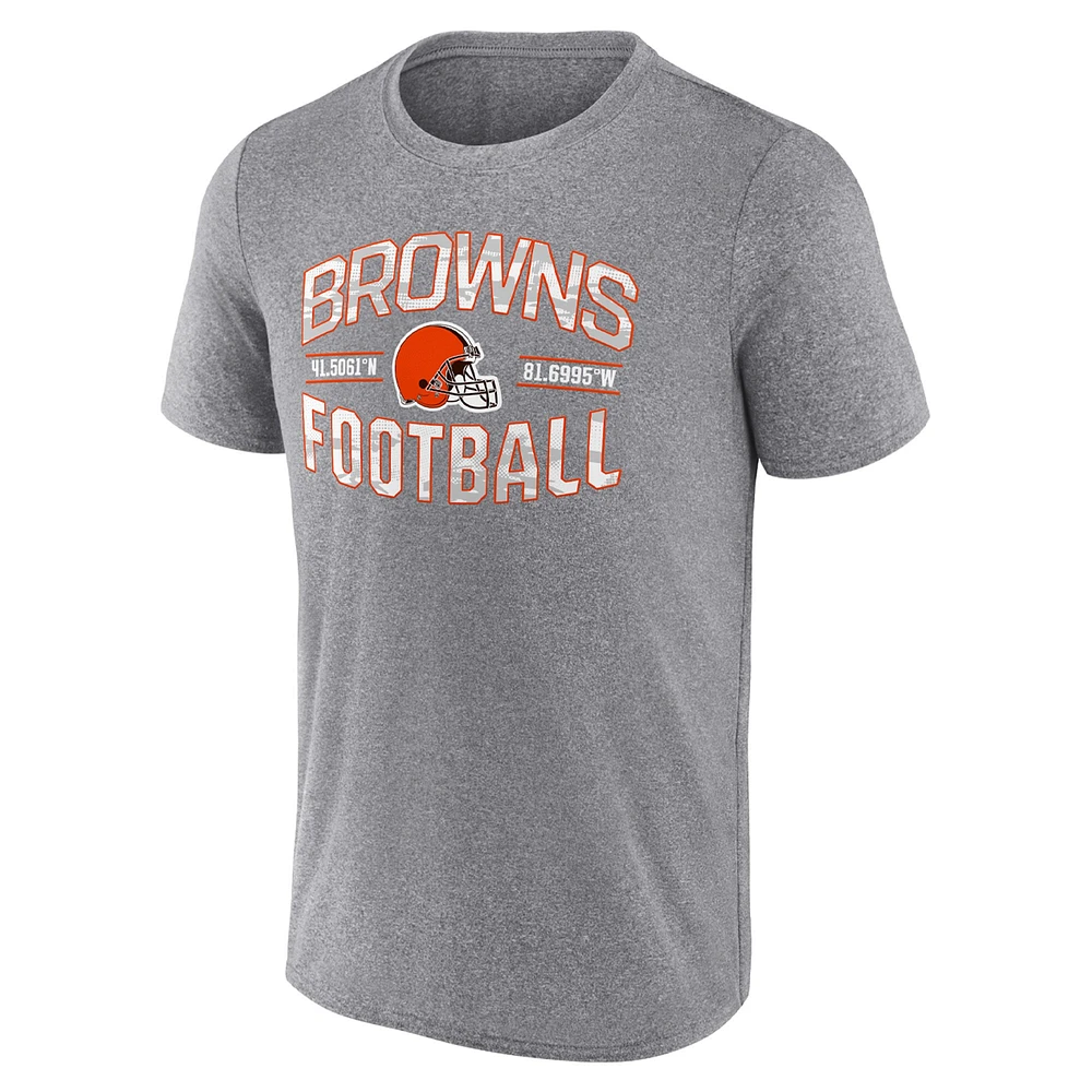 Fanatics pour hommes, gris chiné, Cleveland Browns Want To Play - T-shirt