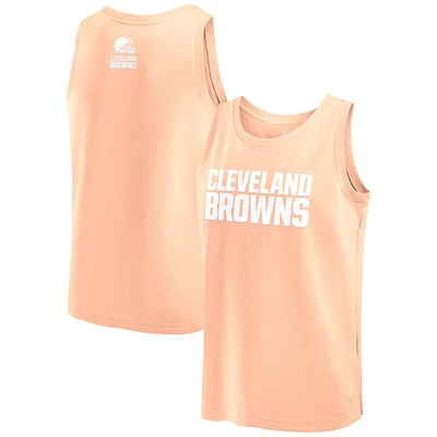 Débardeur Fanatics rose clair Cleveland Browns Elements pour hommes