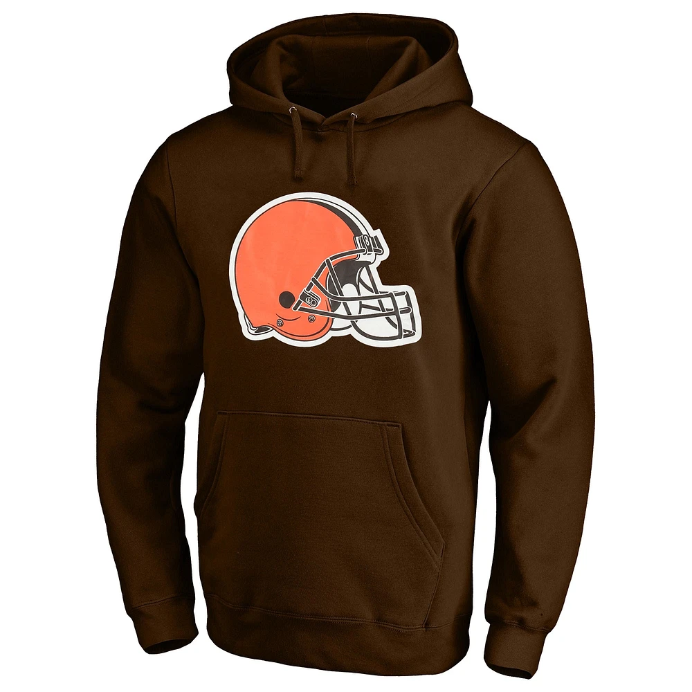 Men's Fanatics Nick Chubb Brown Cleveland Browns Big & Tall Fleece Name Number Pullover Hoodie